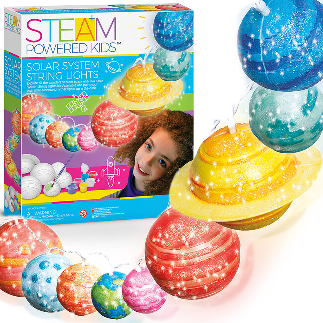 STEAM Powered Kids: Solar System String Lights - Arts & Crafts - 2