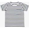 Willie T-Shirt, Navy Sport Stripe - T-Shirts - 1 - thumbnail