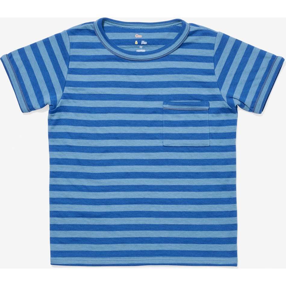 Willie T-Shirt, Indigo Stripe - T-Shirts - 1