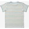 Willie T-Shirt, Dusty Blue Sport Stripe - T-Shirts - 2