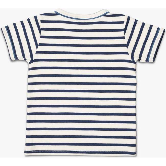 Willie T-Shirt, Navy Sport Stripe - T-Shirts - 2