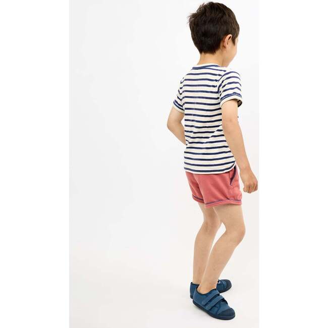 Willie T-Shirt, Navy Sport Stripe - T-Shirts - 4