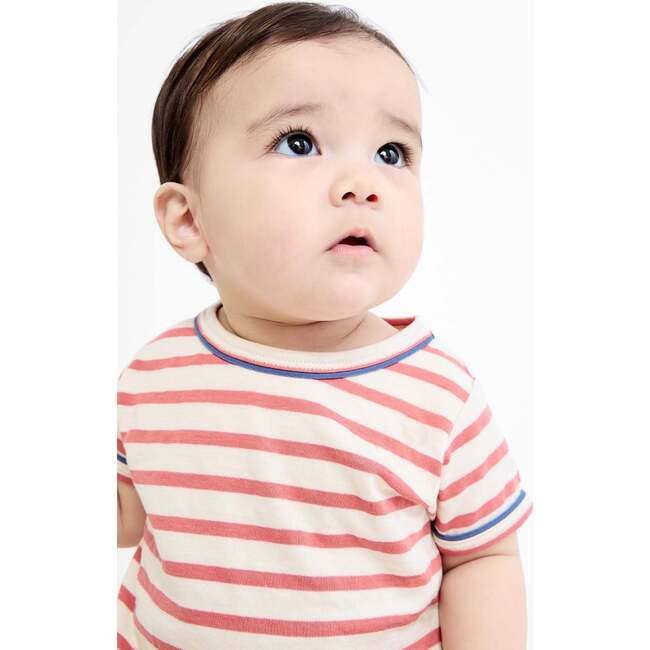 Willie Baby T-Shirt, Nautical Red Stripe - T-Shirts - 3