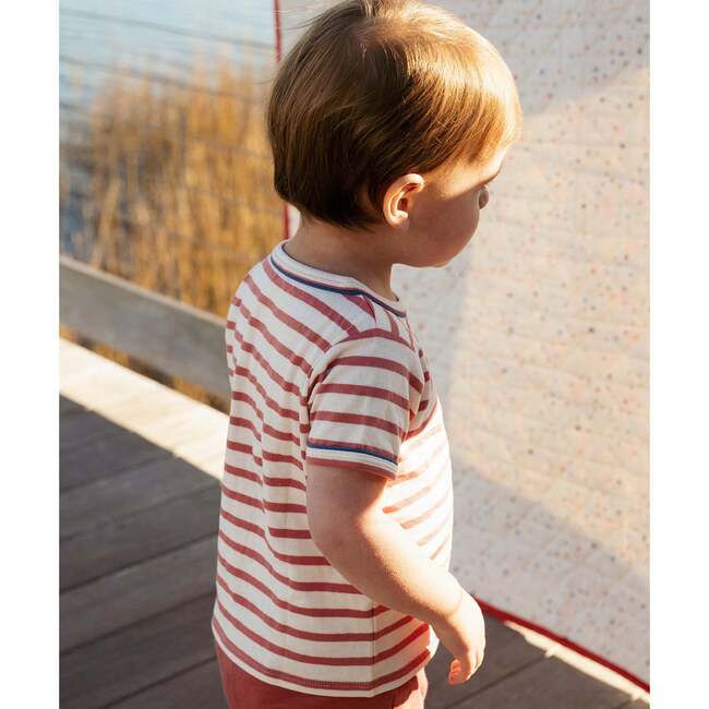 Willie Baby T-Shirt, Nautical Red Stripe - T-Shirts - 6