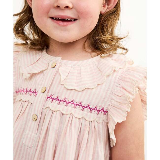 Sadie Dress, Petal Ticking - Dresses - 4