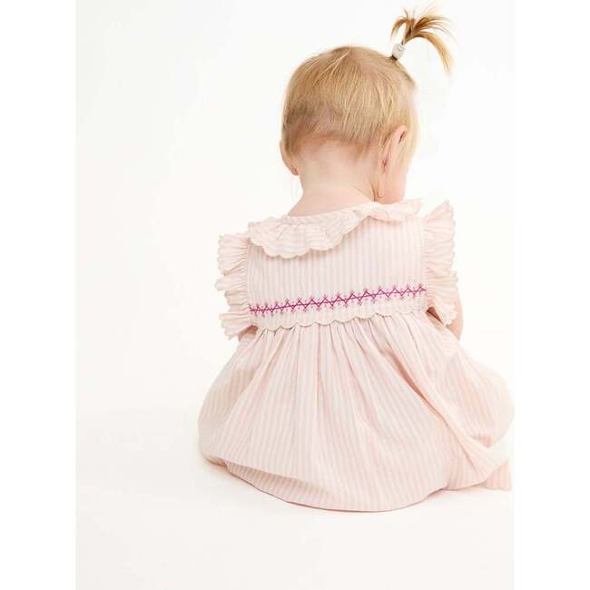 Sadie Baby Dress, Petal Ticking - Dresses - 4