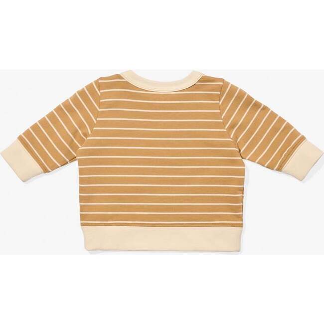 Remy Baby Sweatshirt, Camel French Stripe - Sweatshirts - 2