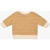 Remy Baby Sweatshirt, Camel French Stripe - Sweatshirts - 2