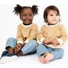 Remy Baby Sweatshirt, Camel French Stripe - Sweatshirts - 3