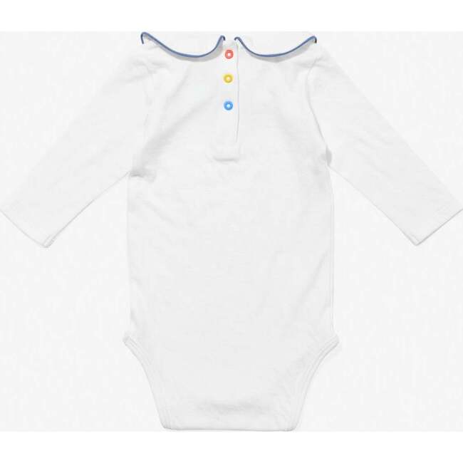 Peter Pan One-piece, Navy Piping - Rompers - 2