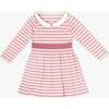Marie Clare Dress, Rose Rugby Stripe - Dresses - 1 - thumbnail