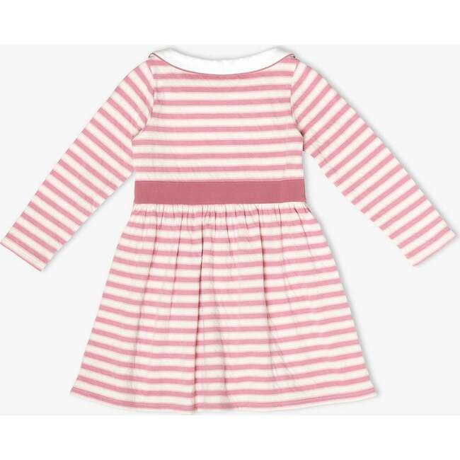 Marie Clare Dress, Rose Rugby Stripe - Dresses - 2