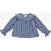 Maggie Blouse, Denim - Blouses - 1 - thumbnail