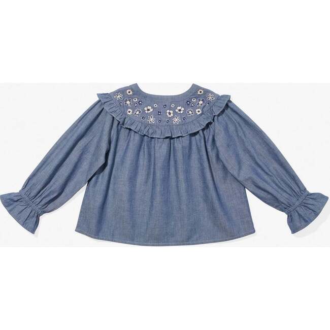 Maggie Blouse, Denim - Blouses - 2