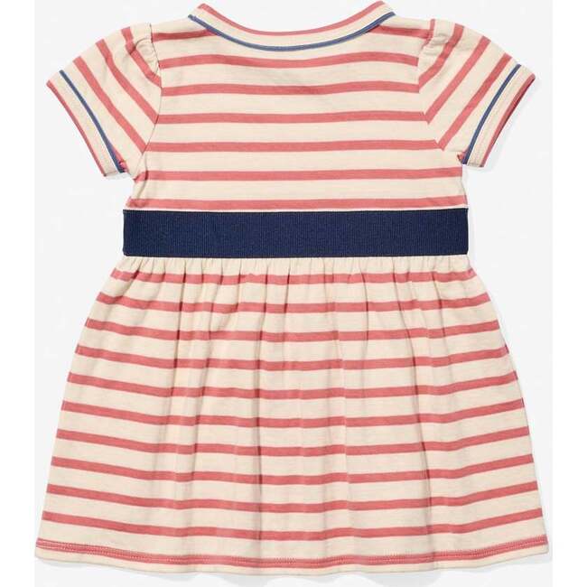 Mirren Baby Dress, Nautical Red Stripe - Dresses - 2