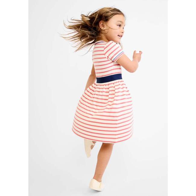 Mirren Dress, Nautical Red Stripe - Dresses - 4