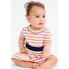 Mirren Baby Dress, Nautical Red Stripe - Dresses - 3