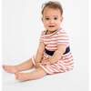 Mirren Baby Dress, Nautical Red Stripe - Dresses - 4