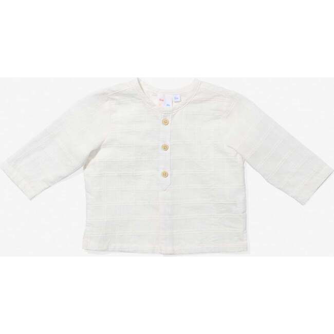 Lupo Baby Shirt, Cream Windowpane