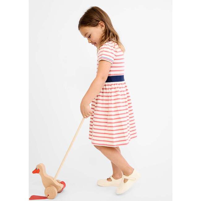 Mirren Dress, Nautical Red Stripe - Dresses - 6