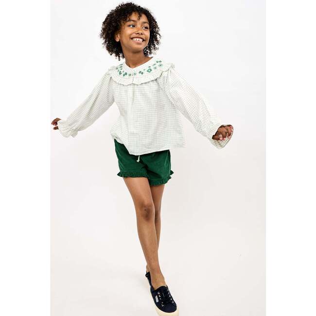 Maggie Blouse, Green Tattersall - Blouses - 5