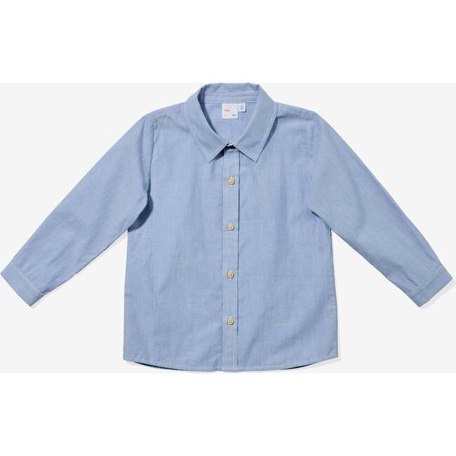 Jeffie Shirt, Blue Pinstripe