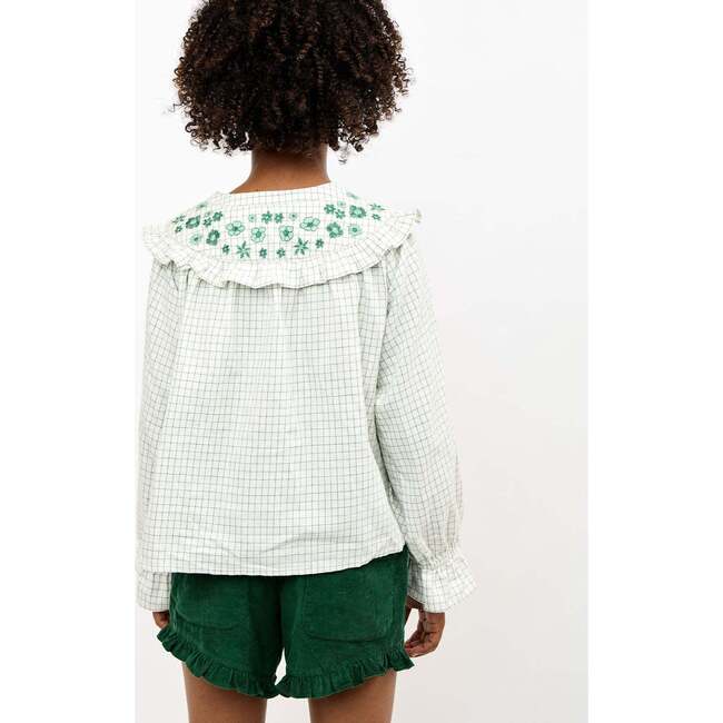 Maggie Blouse, Green Tattersall - Blouses - 6