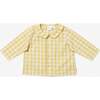 Jefferson Baby Shirt, Yellow Picnic Check - Button Downs - 1 - thumbnail
