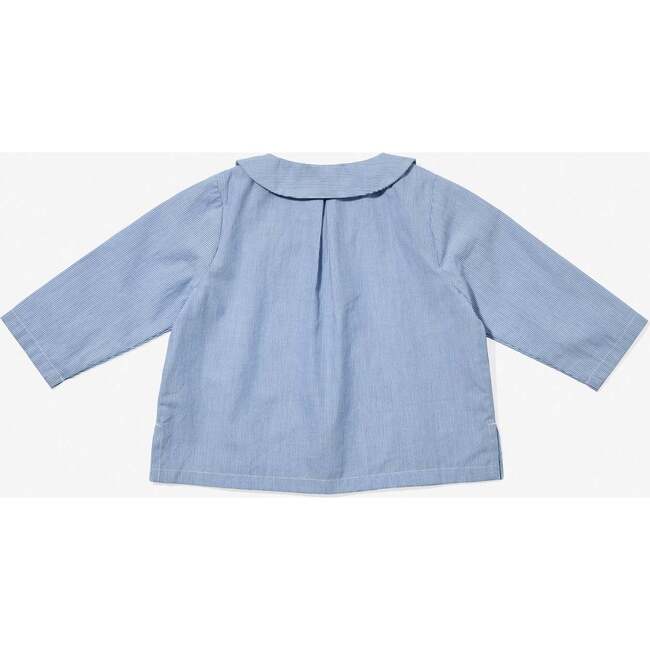 Jefferson Baby Shirt, Blue Pinstripe