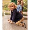 Lupo Baby Shirt, Navy Corduroy - Shirts - 6