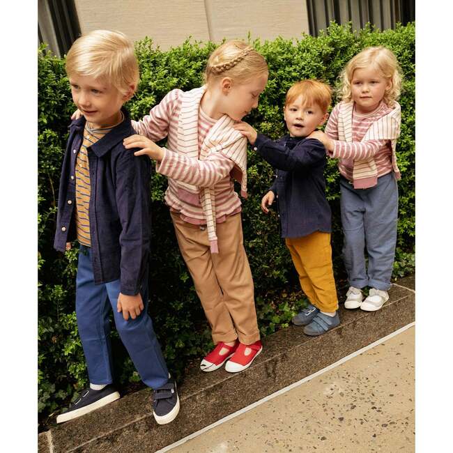 Jeffie Shirt, Navy Corduroy - Button Downs - 6
