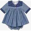 Grace Baby Dress, Denim - Dresses - 1 - thumbnail