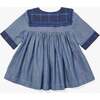 Grace Baby Dress, Denim - Dresses - 2