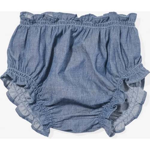 Grace Baby Dress, Denim - Dresses - 3