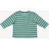 Edward Baby T-Shirt, Forest Stripe - T-Shirts - 1 - thumbnail