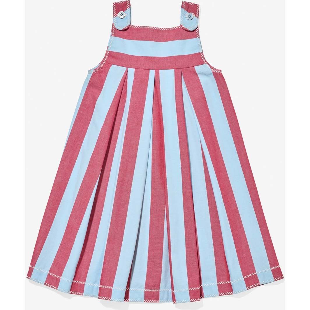 Daisy Dress, Cherry Stripe - Dresses - 1