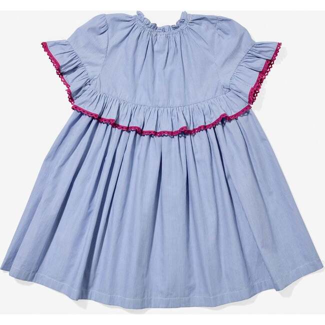 Diana Dress, Blue Pinstripe - Dresses - 2