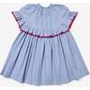 Diana Dress, Blue Pinstripe - Dresses - 2