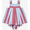 Daisy Baby Dress, Cherry Stripe - Dresses - 1 - thumbnail