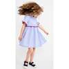Diana Dress, Blue Pinstripe - Dresses - 4