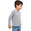 Edward T-Shirt, Navy Stripe - T-Shirts - 3