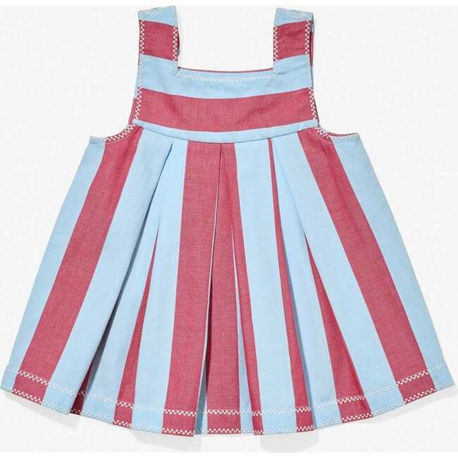 Daisy Baby Dress, Cherry Stripe - Dresses - 2