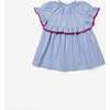 Diana Baby Dress, Blue Pinstripe - Dresses - 2