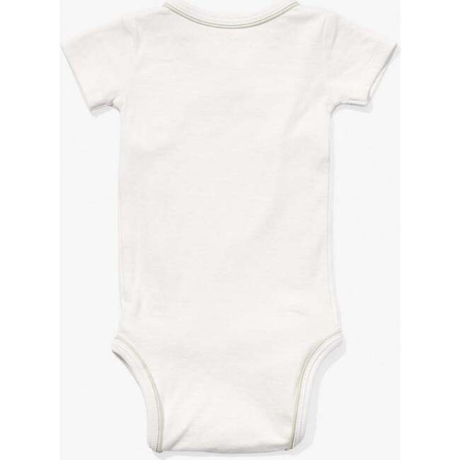 Crossbody Short Sleeve One-piece, Sea Glass Piping - Onesies - 2