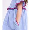 Diana Dress, Blue Pinstripe - Dresses - 5