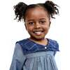 Grace Baby Dress, Denim - Dresses - 6