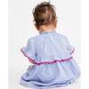 Diana Baby Dress, Blue Pinstripe - Dresses - 4