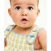 Daisy Baby Dress, Yellow Picnic Check - Dresses - 5