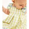 Daisy Baby Dress, Yellow Picnic Check - Dresses - 6