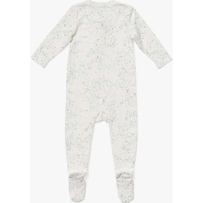 Marley Zip Footie, Seafoam Star - Footie Pajamas - 2